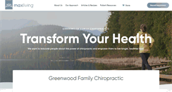 Desktop Screenshot of greenwoodfamilychiropractic.com